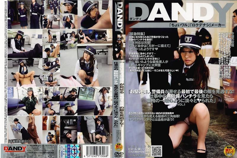 DANDY-204 「お堅い美人警備員が見せる最初で最後の隙を見逃すな！仕事中の無防備パンチラを見たら業務の一環のように淡々とヤられた」 VOL.1